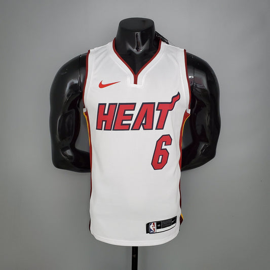 Camiseta sin mangas de local de los Miami Heat de la NBA - JAMES #6 